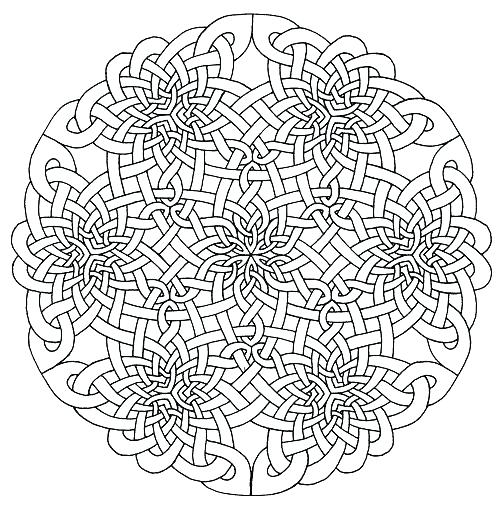 500x508 Mandalas To Color Mandala Coloring Pages Knot Mandalas To Color