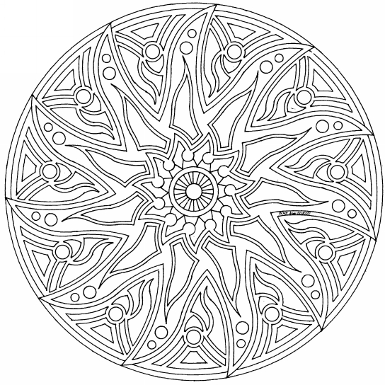 544x544 Complex Colouring Sheets Complex Mandala Colouring Pages Page 2