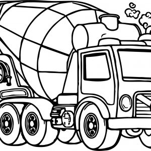 Cement Truck Coloring Page at GetColorings.com | Free printable ...