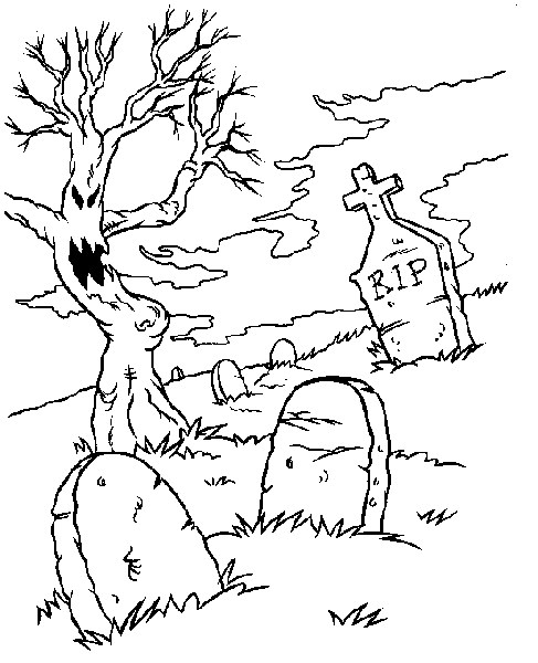 Cemetery Coloring Pages at GetColorings.com | Free printable colorings ...