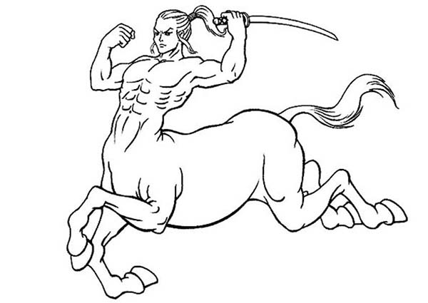 Centaur Coloring Pages Printable 600x425 Centaur Coloring Pages Printable