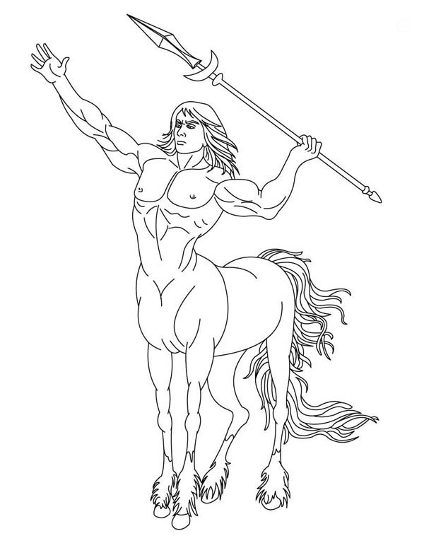 Centaur From Greek Gods And Goddesses Coloring Page 600x775 Centaur From Greek Gods And Goddesses Coloring Page
