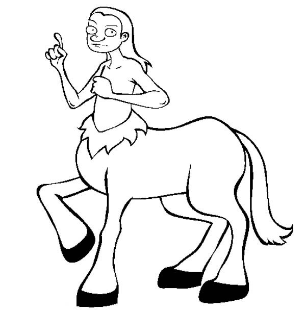 Greek Gods And Goddesses Centaur Coloring Page 600x614 Greek Gods And Goddesses Centaur Coloring Page