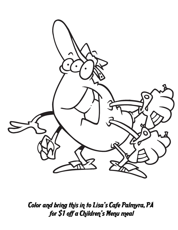 612x792 Coloring Pages For Friends Under 12 From Lisa's Cafe, Palmyra,pa