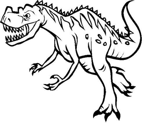 500x423 Ceratosaurus Coloring Page Dinosaur Website