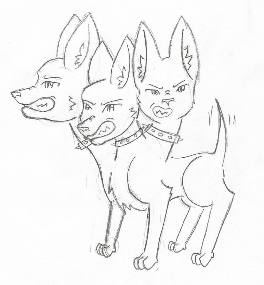 Cerberus Coloring Pages 860x929 Cerberus Coloring Pages