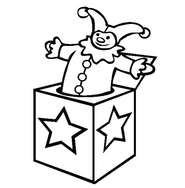 Box Coloring Page Jack In The Box Star Decorated Jack In The Box 600x612 Box Coloring Page Jack In The Box Star Decorated Jack In The Box