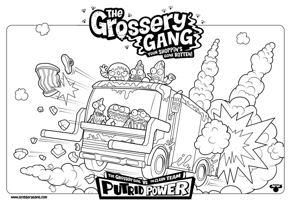 Lifetime Grossery Gang Coloring Pages The Chun 1131x800 Lifetime Grossery Gang Coloring Pages The Chun