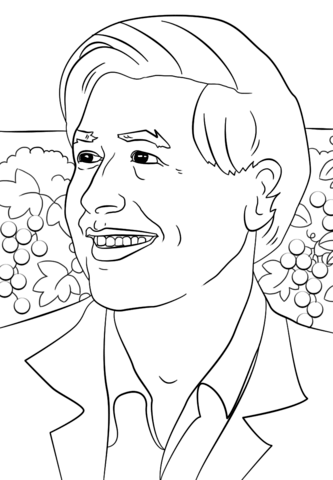 Cesar Chavez Coloring Page 333x480 Cesar Chavez Coloring Page