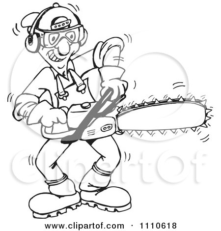 450x470 Chainsaw Tree Cutter Coloring Pages