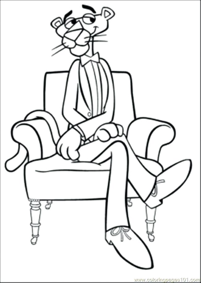 Pink Panther Color Coloring Pages Waiting In The Chair Cartoons 650x913 Pink Panther Color Coloring Pages Waiting In The Chair Cartoons