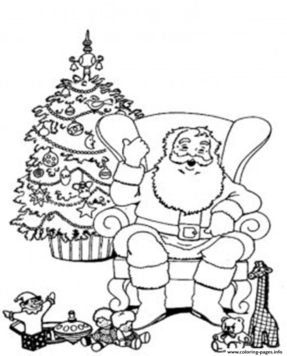Santa Relaxing In A Chair Christmas S For Kids43e9 Coloring Pages 943x1168 Santa Relaxing In A Chair Christmas S For Kids43e9 Coloring Pages