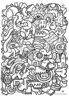 236x333 Very Challenging Coloring Page For Adults Free Printable