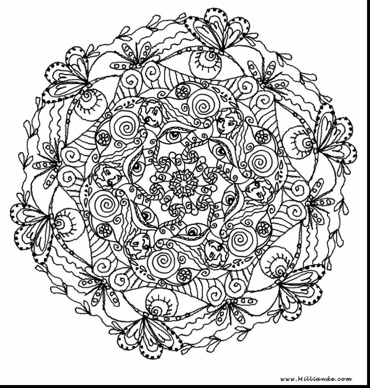 1259x1320 Unbelievable Impressive Hard Flower Coloring Pages For Adults