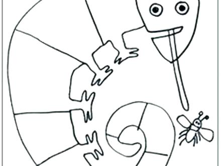 440x330 Chameleon Coloring Page Mixed Up Chameleon Coloring Page