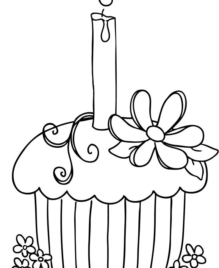Kids Coloring Pages Of Cupcakes Printable Cupcake Printables 736x900 Kids Coloring Pages Of Cupcakes Printable Cupcake Printables
