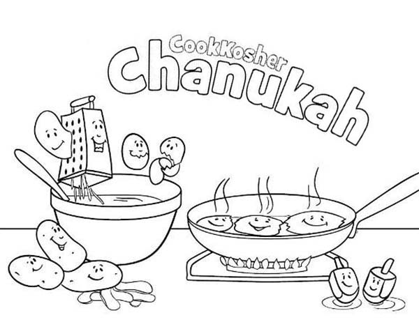 600x462 Chanukah Coloring Pages