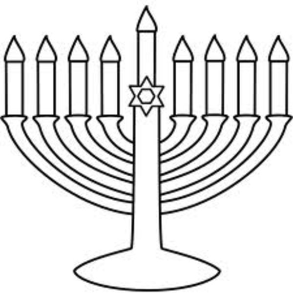 600x600 Chanukah Coloring Pages