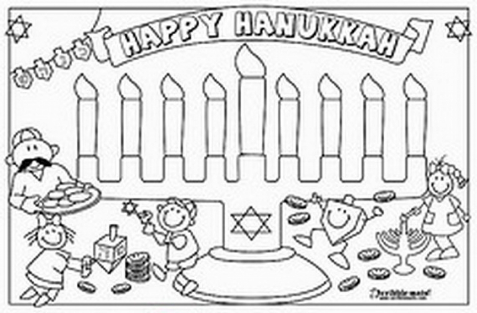 960x631 Chanukah Story Coloring Pages Color Bros