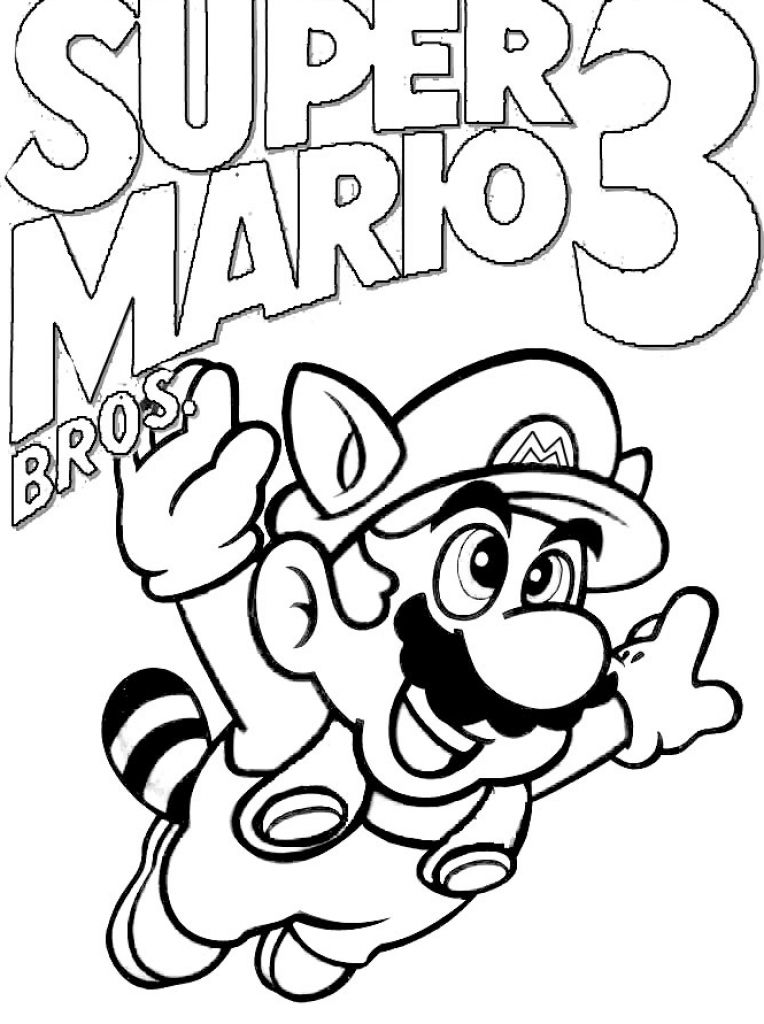 764x1024 Mario Characters Coloring Pages