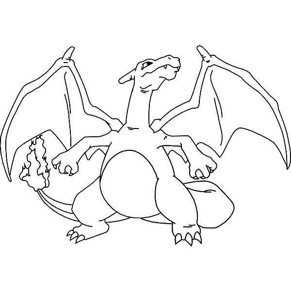 Awesome Drawing Of Charizard Coloring Page 600x600 Awesome Drawing Of Charizard Coloring Page