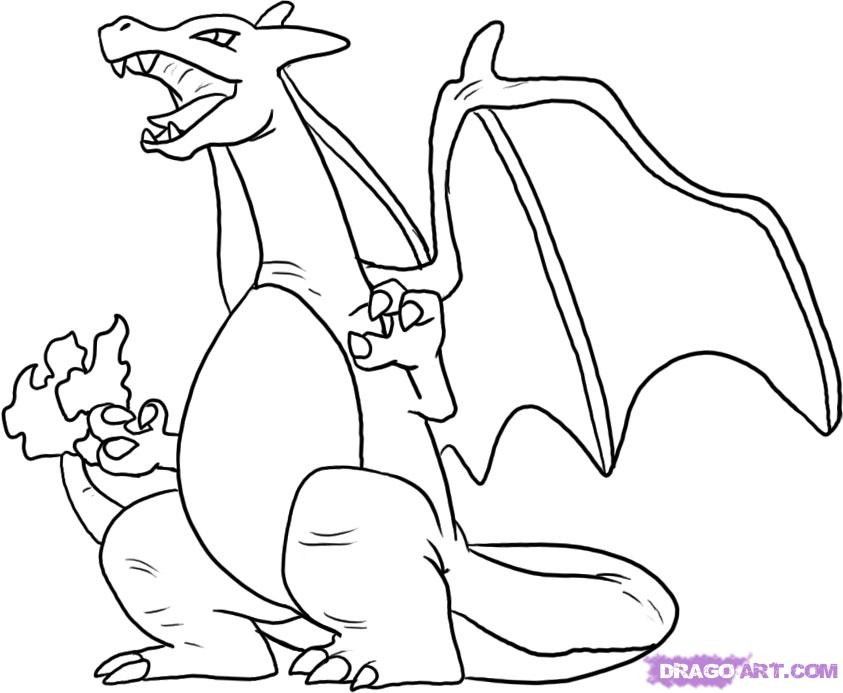 Charizard Coloring Page 843x693 Charizard Coloring Page