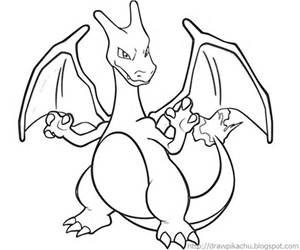 300x250 Printable Charizard Serious Coloring Pages Charizard