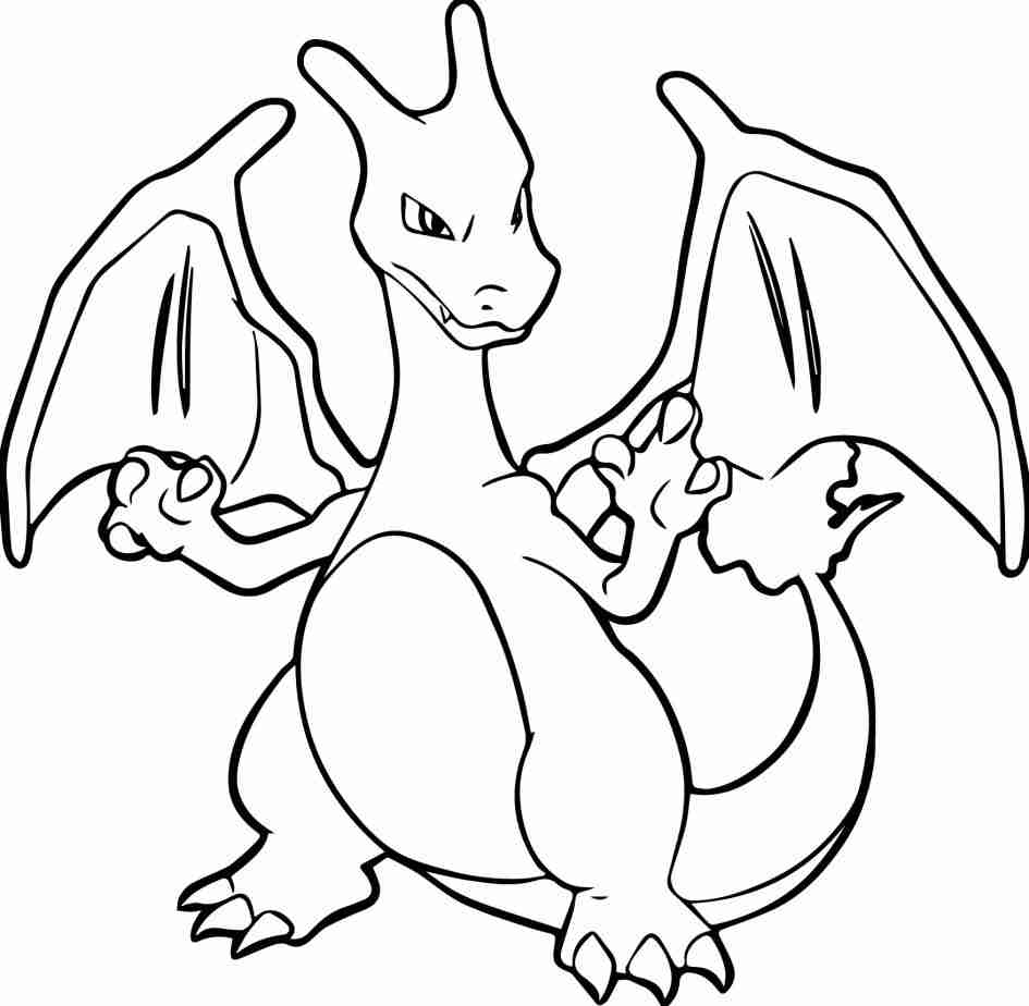 945x924 Charizard Pokemon Coloring Pages Colouring For Humorous Draw
