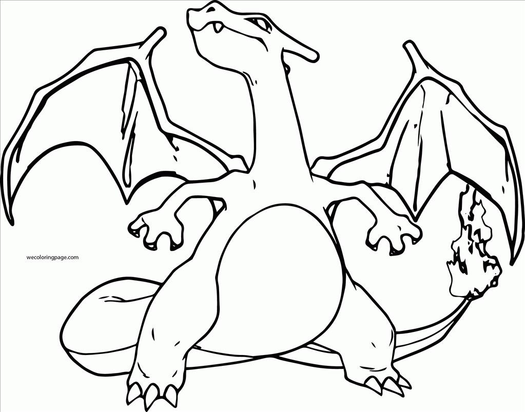 1023x803 Charizard Pokemon Coloring Page
