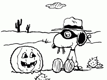 Charlie Brown Great Pumpkin Coloring Pages