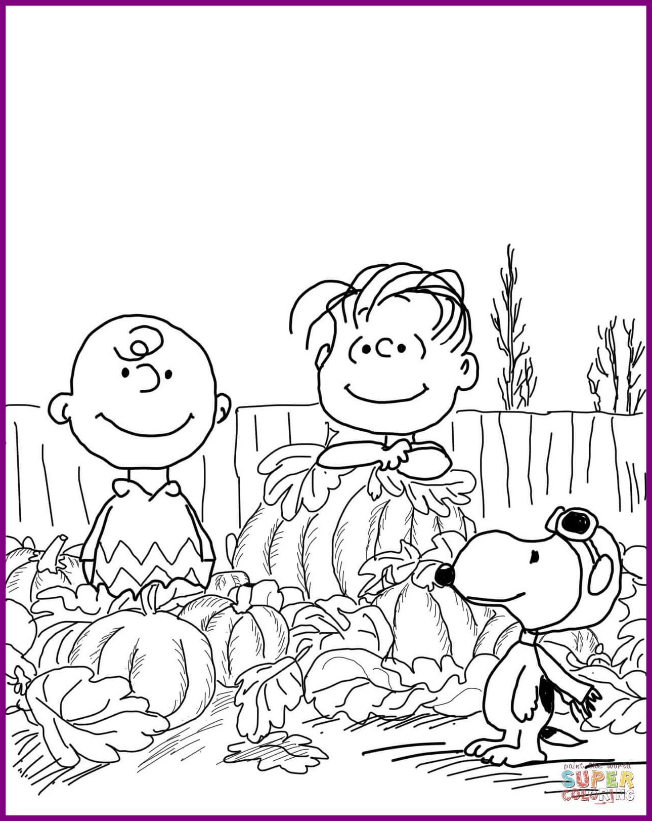 Charlie Brown Halloween Coloring Pages at Free