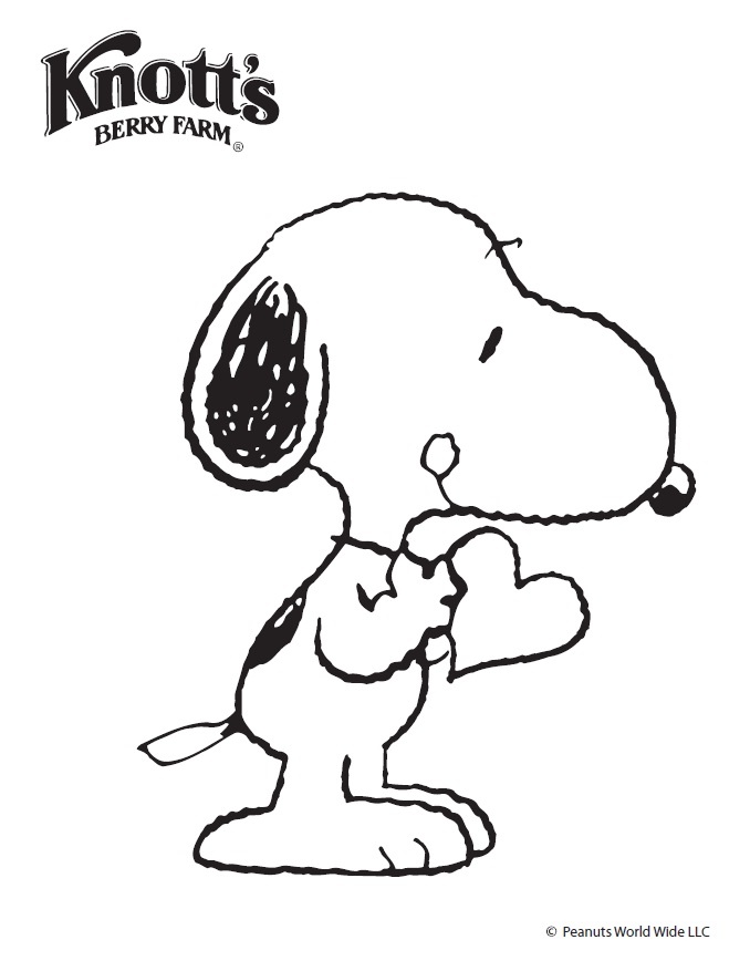 Charlie Brown Valentine Coloring Pages