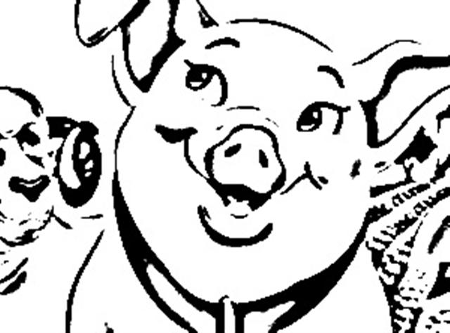 Charlottes Piggy Coloring Sheets 640x474 Charlottes Piggy Coloring Sheets