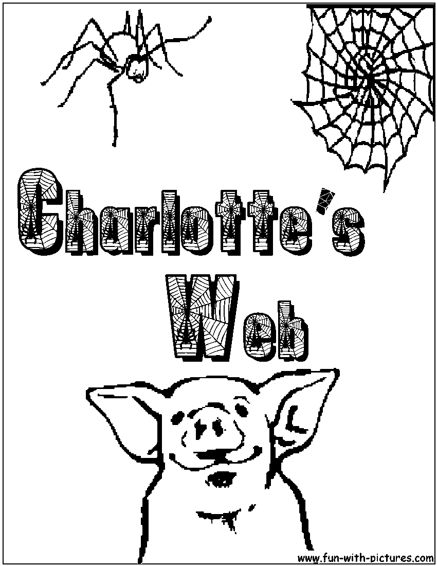 Charlotte's Web Coloring Page Coloring Pages 850x1100 Charlotte's Web Coloring Page Coloring Pages