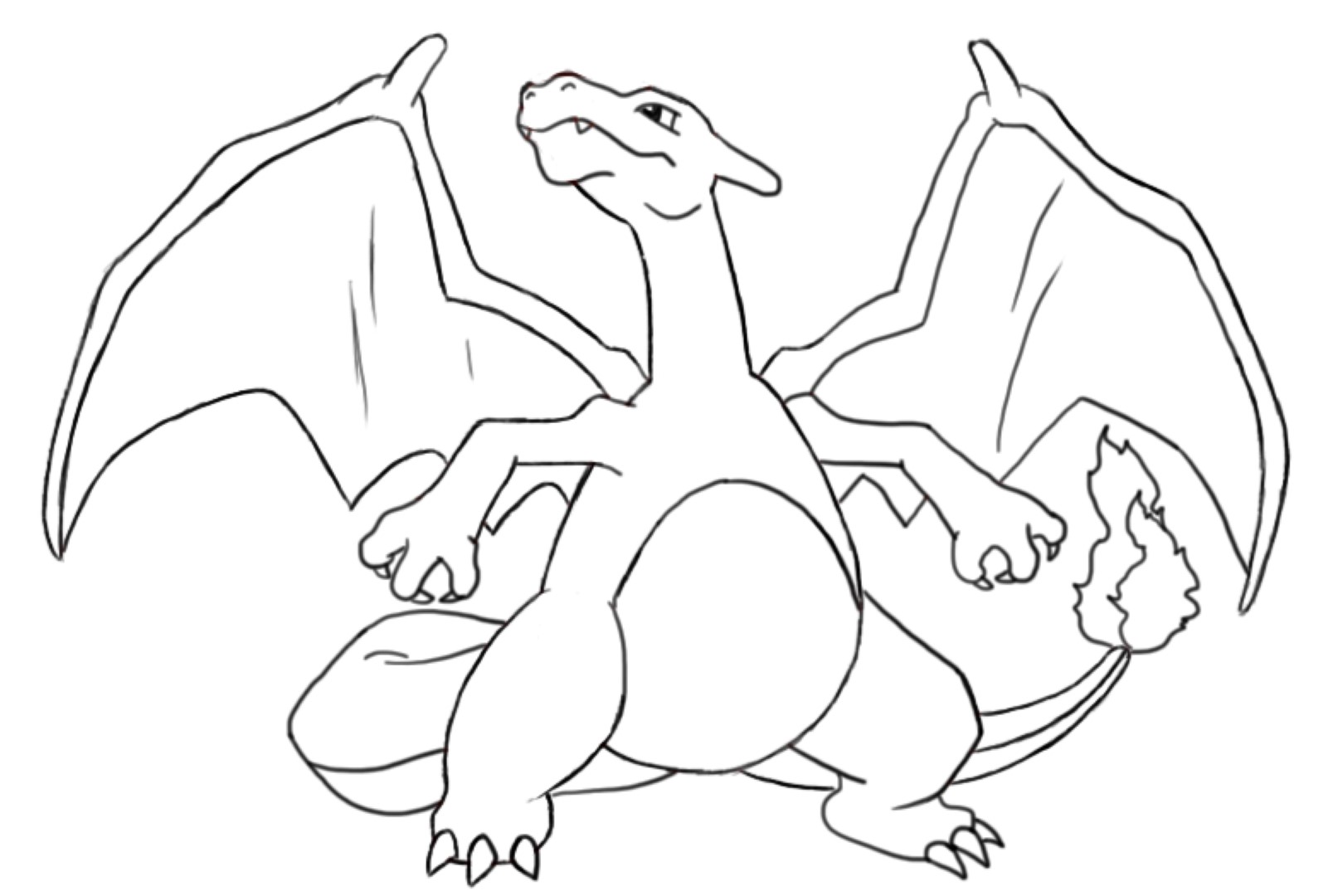 1607x1080 Charmander Coloring Pages Charmeleon Page Free Printable Inside