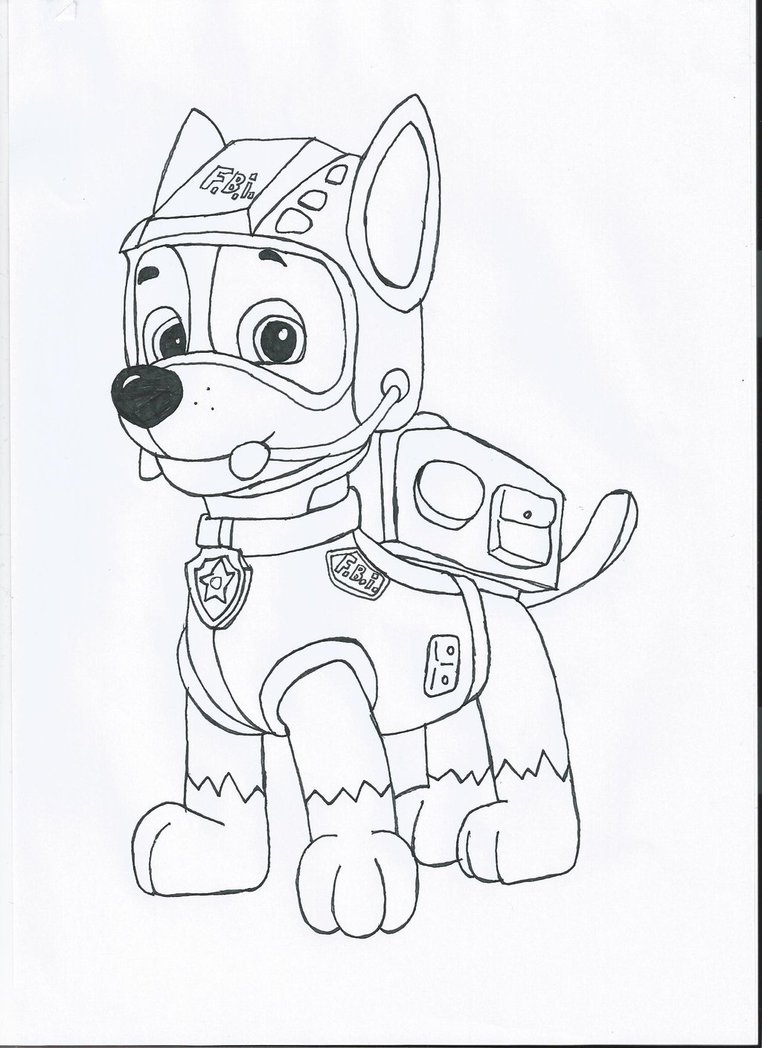 762x1048 Bonanza Chase Paw Patrol Coloring Page Multfil