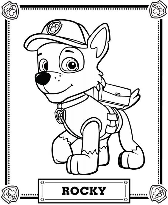 Paw Patrol Coloring Pages 564x689 Paw Patrol Coloring Pages