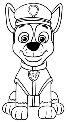 Paw Patrol Marshall Coloring Page 236x425 Paw Patrol Marshall Coloring Page