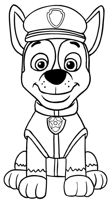 Chase Paw Patrol Coloring Page Paw Patrol Chase Coloring Pages Ba 472x850 Chase Paw Patrol Coloring Page Paw Patrol Chase Coloring Pages Ba
