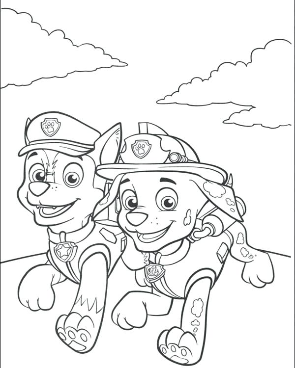 Chase Paw Patrol Coloring Pages at GetColorings.com | Free printable ...