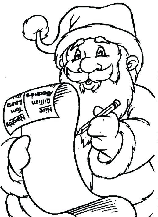 518x713 Christmas List Coloring Page Check A List Of Kids Around The World