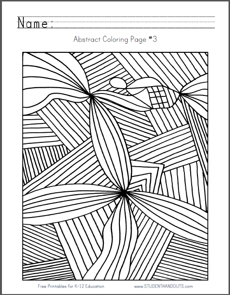 Abstract Coloring Page 474x609 Abstract Coloring Page