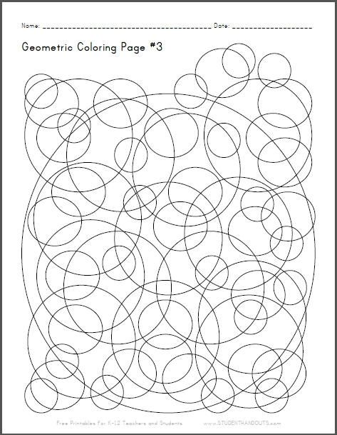 Neat Geometric Coloring Page With Checkerboard Circles. Great 473x609 Neat Geometric Coloring Page With Checkerboard Circles. Great