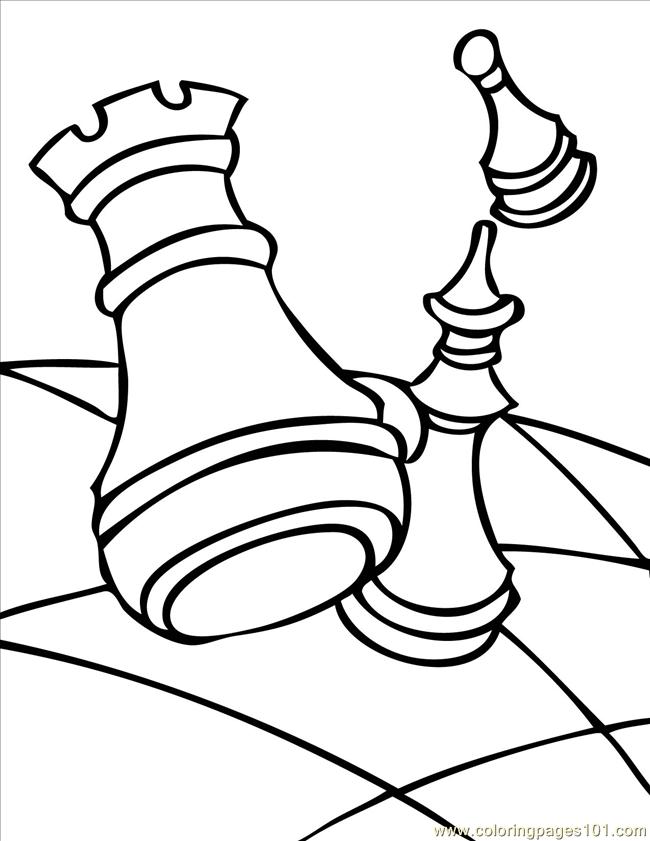 650x841 5 Chess Ink Coloring Page