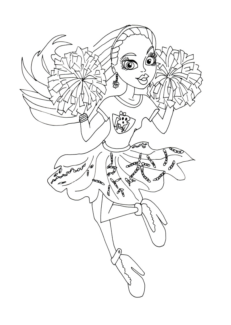 800x1122 Cheerleader Coloring Pages 2405 Scott Fay Com And Cheer