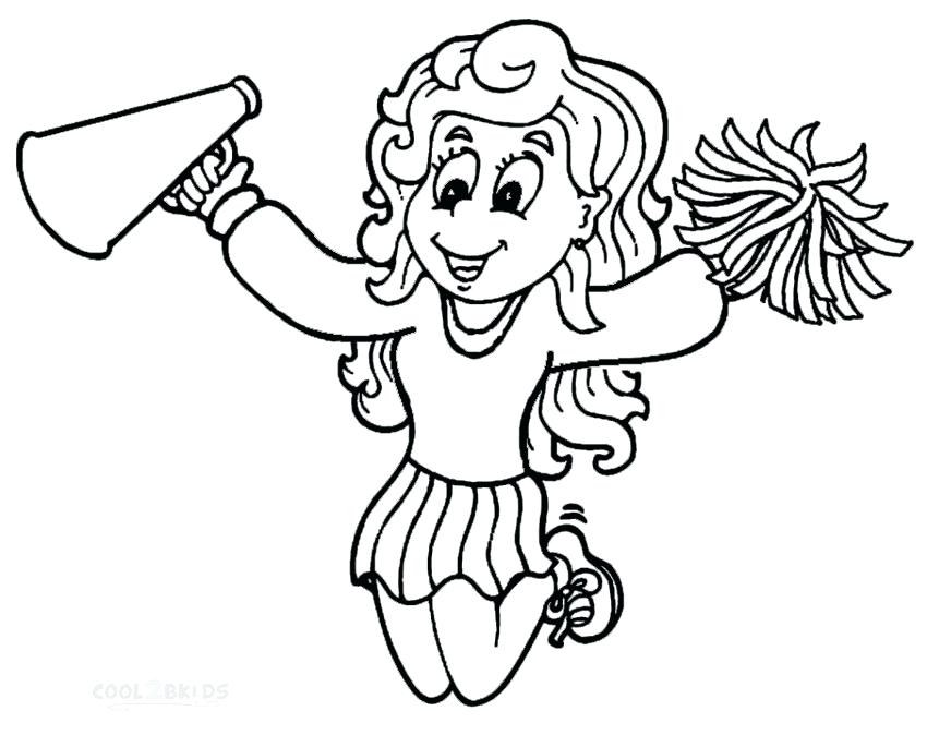 850x674 Cheerleaders Coloring Pages Coloring Pages To Print Football