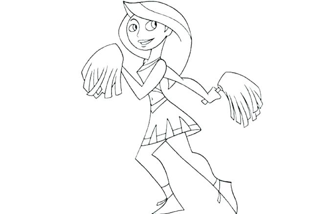 687x439 Cheerleading Coloring Sheets Cheer Coloring Pages Cheerleader