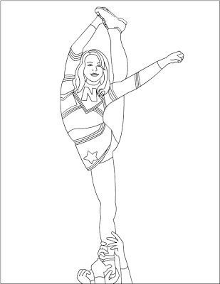 309x400 Free Coloring Pages Cheerleading Coloring Pages This Would Be Fun