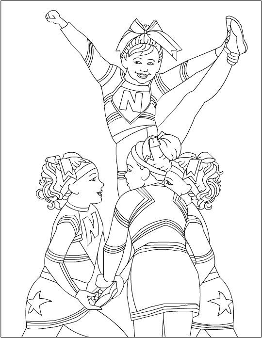 540x697 Cheerleading Coloring Pages 3 Cheer Stuff
