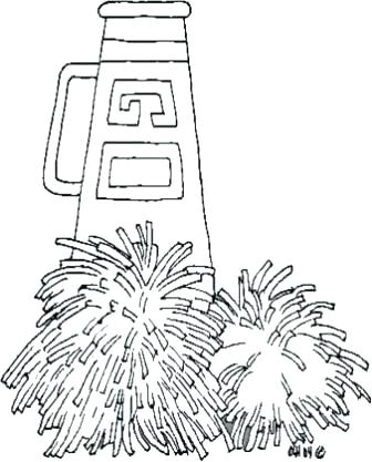 336x417 Cheer Coloring Pages Cheerleader Coloring Pages Football